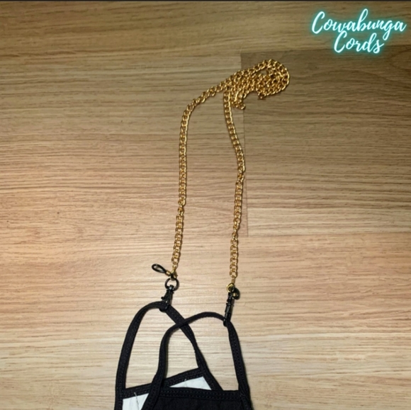 Cowabunga Cords Facemask Chain w/ Sunglass Holder - Picture 2 of 5